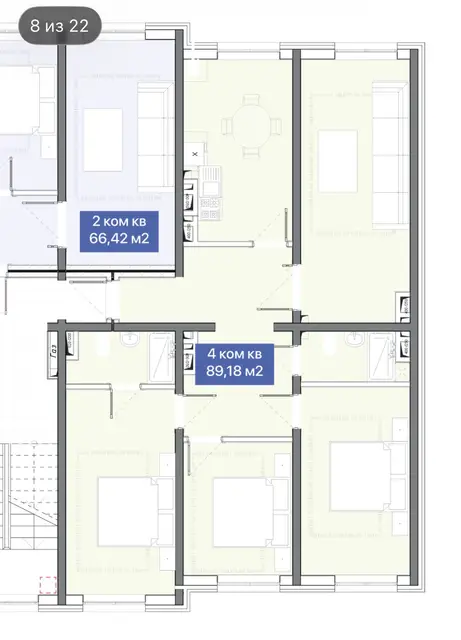 4-комн., 89.18 м²